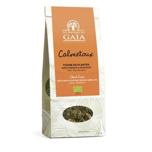 Jardins De Gaïa -- Tisane de plantes bio calmetoux (thym fleurs de sureau) - 50 g